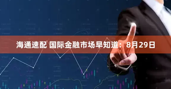 海通速配 国际金融市场早知道：8月29日