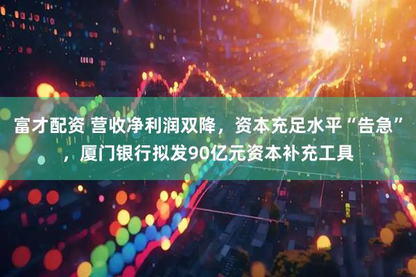 富才配资 营收净利润双降，资本充足水平“告急”，厦门银行拟发90亿元资本补充工具